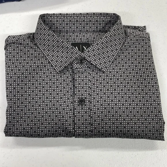 slim fit dress slacks ARMANI EXCHANGE Regular fit cotton shirt – HIPPO US Brands main image 0